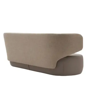 Canapé design organique bi-matière Basel arrière