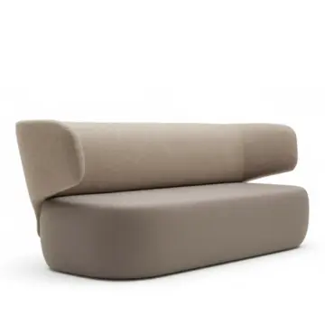 Canapé design organique bi-matière Basel