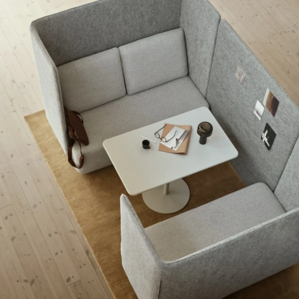 Canapé haut dossier pour zones d’échange Opéra alcove