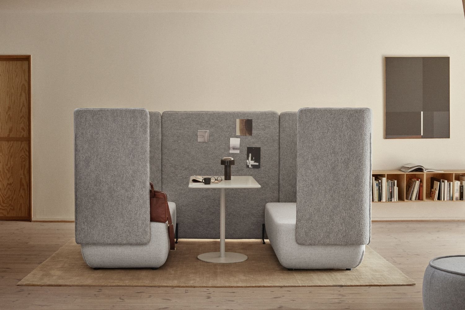 Canapé haut dossier pour zones d’échange Opéra alcove