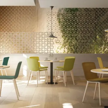 Chaise de restaurant modulable Glove ambiance