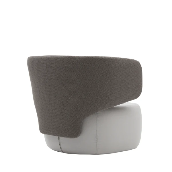 Fauteuil dossier enveloppant bicolore Basel arrière