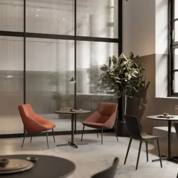 Fauteuil lounge configurable a lassise enveloppante Bow ambiance 4 scaled Fauteuil lounge configurable à l’assise enveloppante Bow ambiance 4