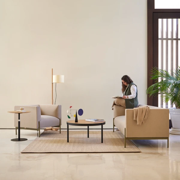 Fauteuil lounge design architectural Amivera ambiance