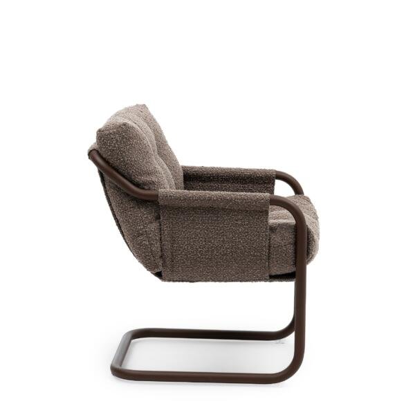 Fauteuil retro chic Barbara pour espace daccueil profil - IDEA&KO