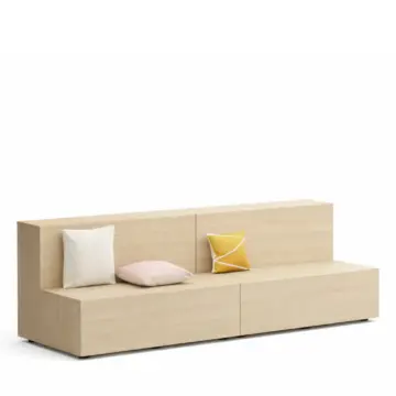 Gradin en bois mobile et modulable avec rangements intégrés