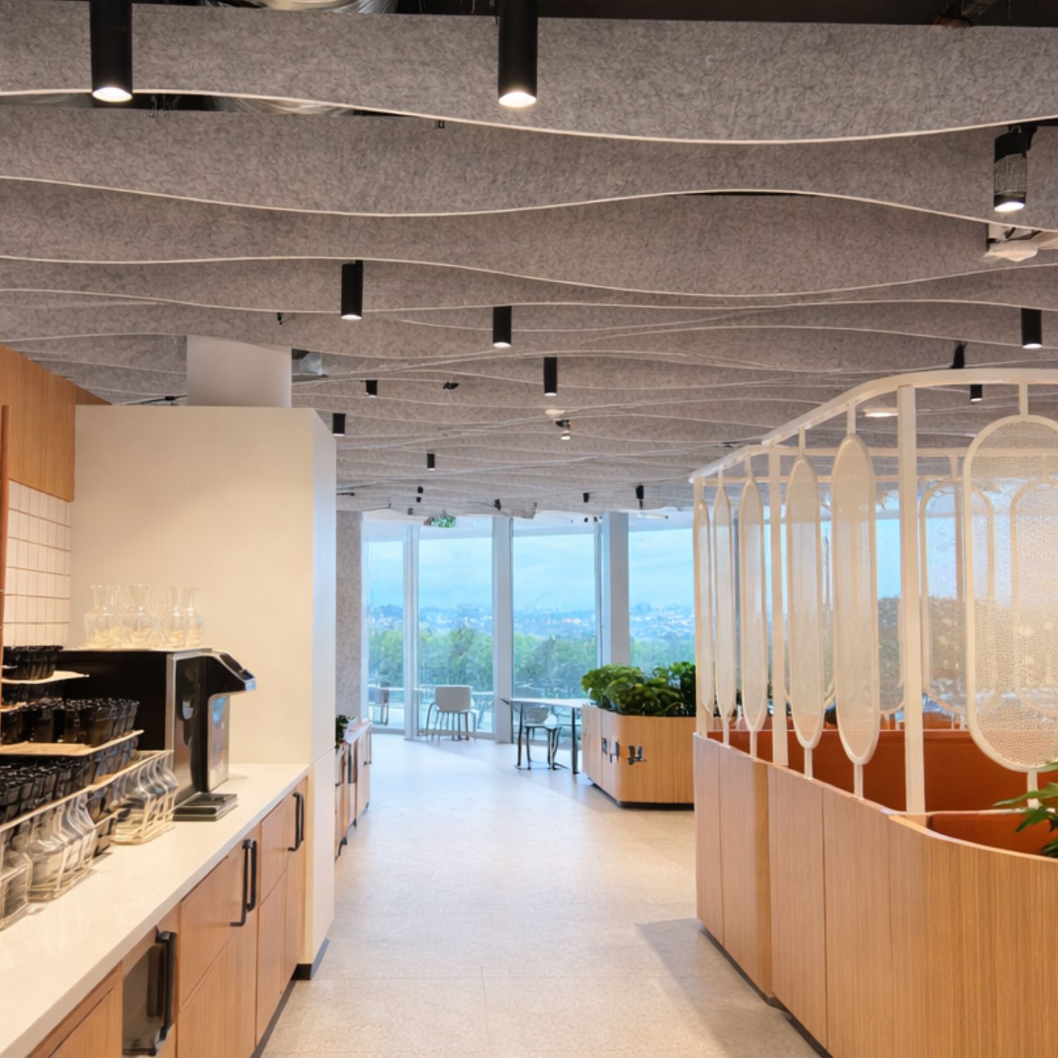 Amenagement cafeteria Coca Cola Grigny Espace self 1