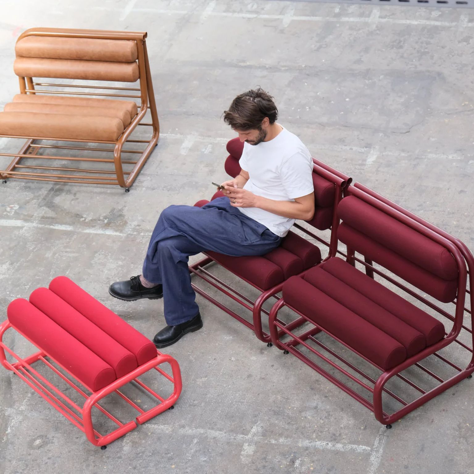 Banc recyclé design Bultan couleurs Banc recycle design Bultan couleurs - IDEA&KO