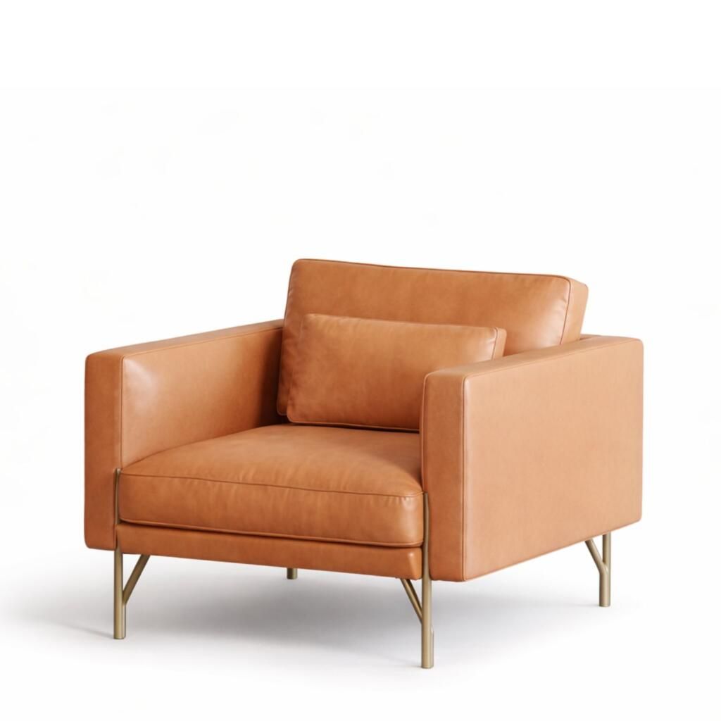 Fauteuil cuir lounge confortable Marea