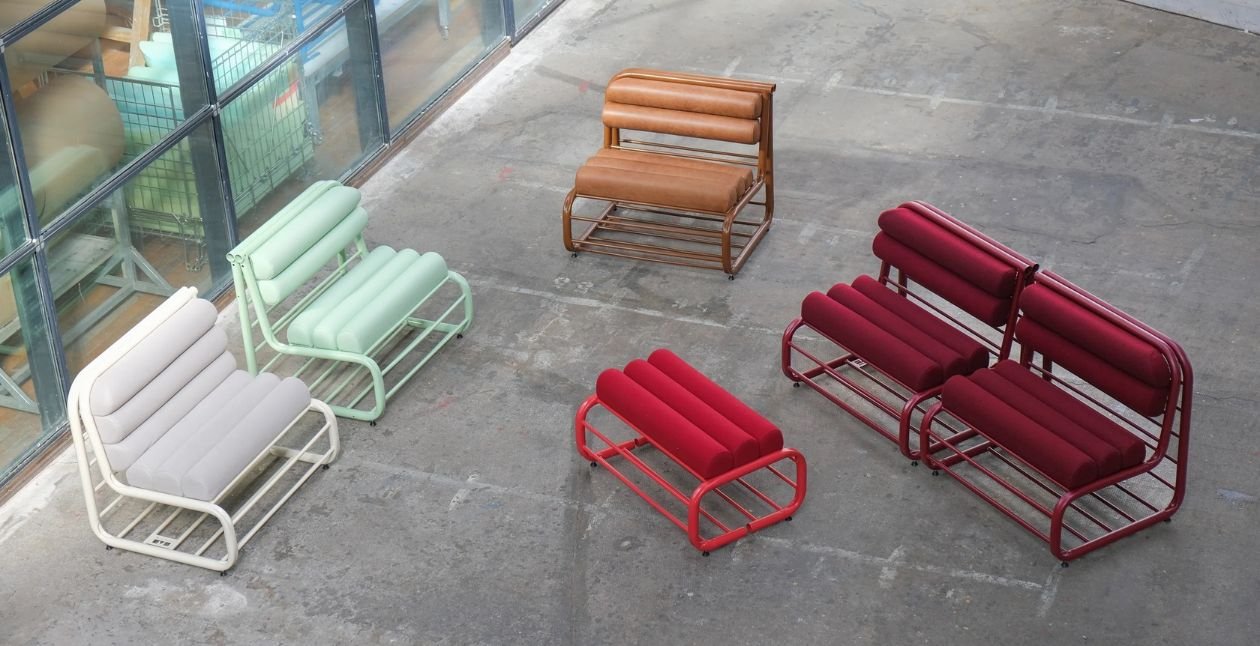 Bultan Maximum Paris - Définition de l'upcycling ou comment transformer des barrières de sécurité en Canapés design