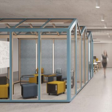 Salle de reunion modulaire autonome pour bureau ambiance 2 - IDEA&KO