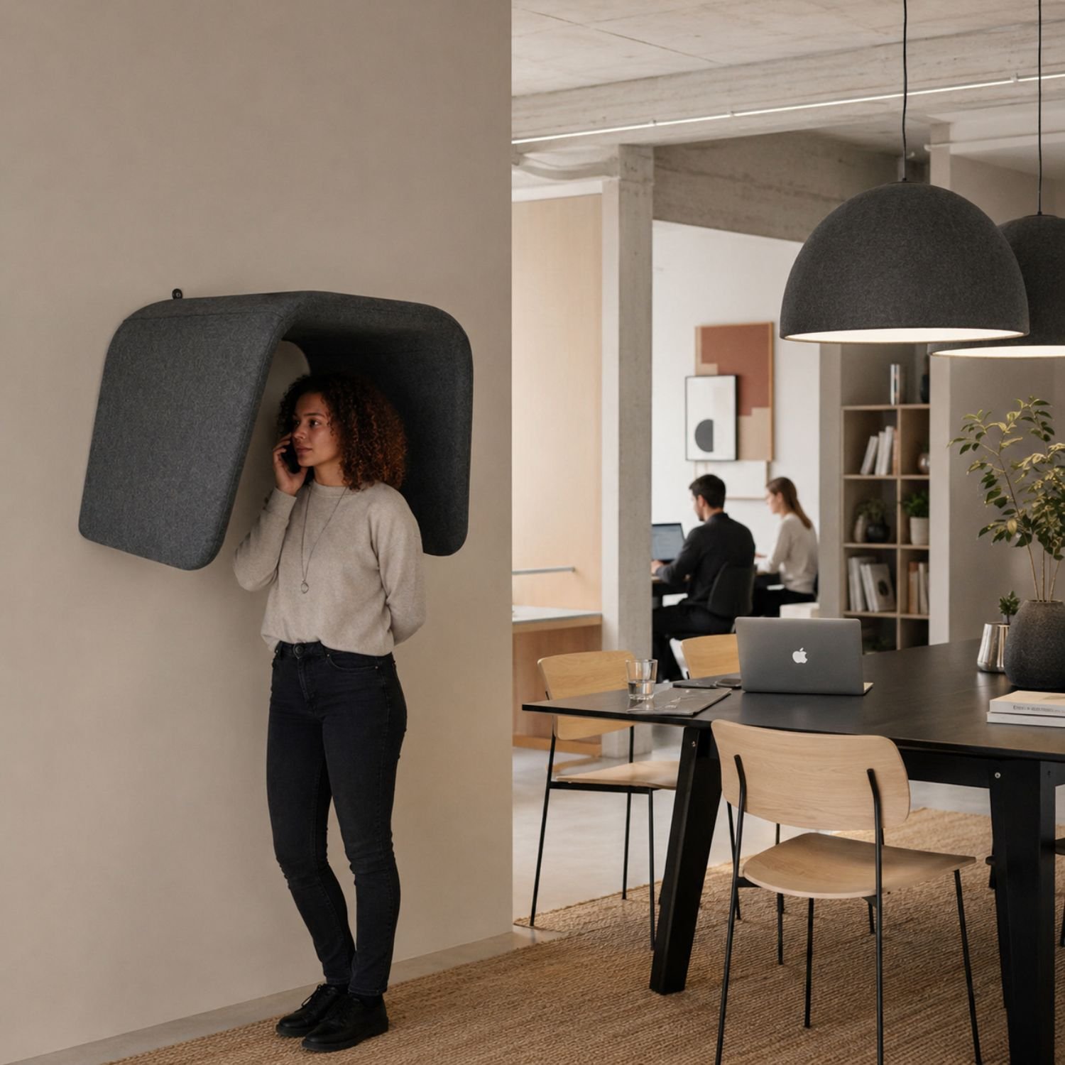 Alcove acoustique murale Cocoon configuration zone de concentration