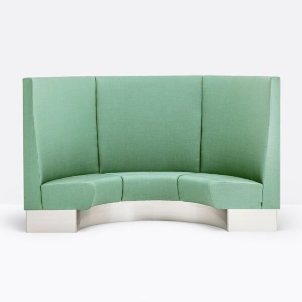 Banquette arrondie lounge Curva — espace lounge professionnel