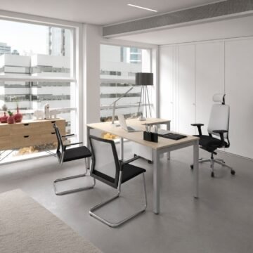 Bureau individuel pietement en U Zama Next ambiance 1 - IDEA&KO