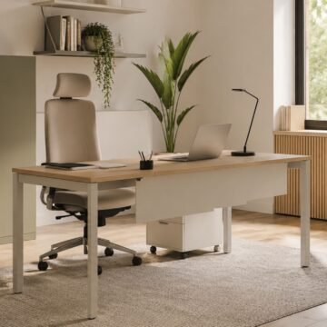 Bureau individuel pietement en U Zama Next ambiance - IDEA&KO