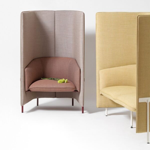 Canape acoustique bicolore Marina Panels — conception et fabrication