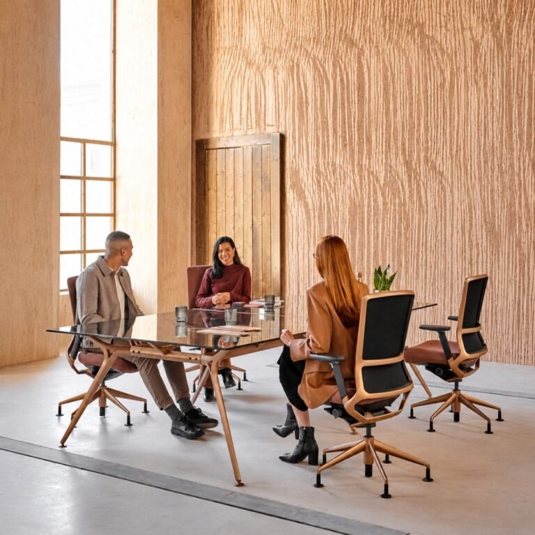 Espace de representation et salle de conseil amenages par IDEAKO mobilier prestige sur mesure - IDEA&KO