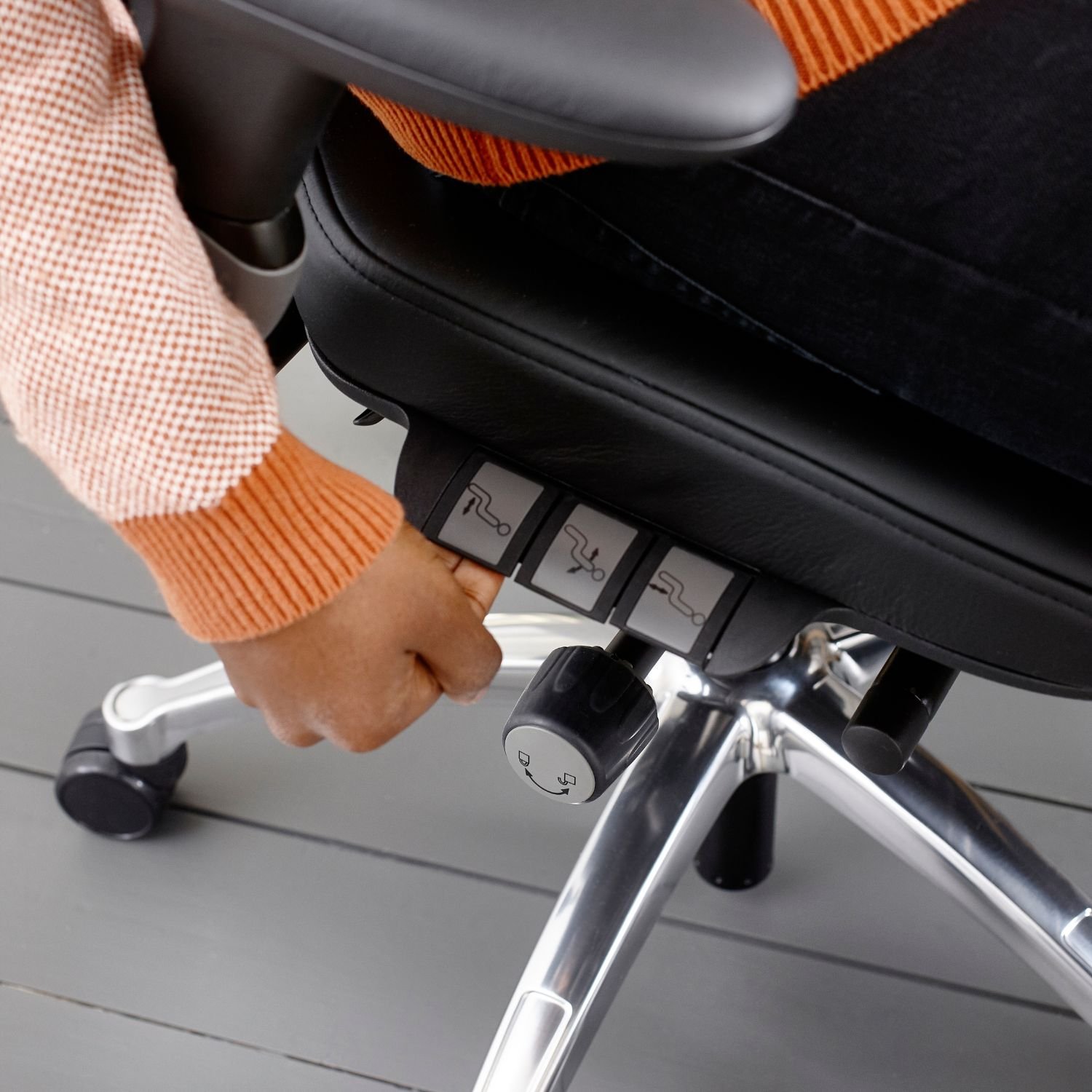Postura 400 fauteuil de bureau ergonomique detail mecanismes Postura 400 fauteuil de bureau ergonomique detail mecanismes