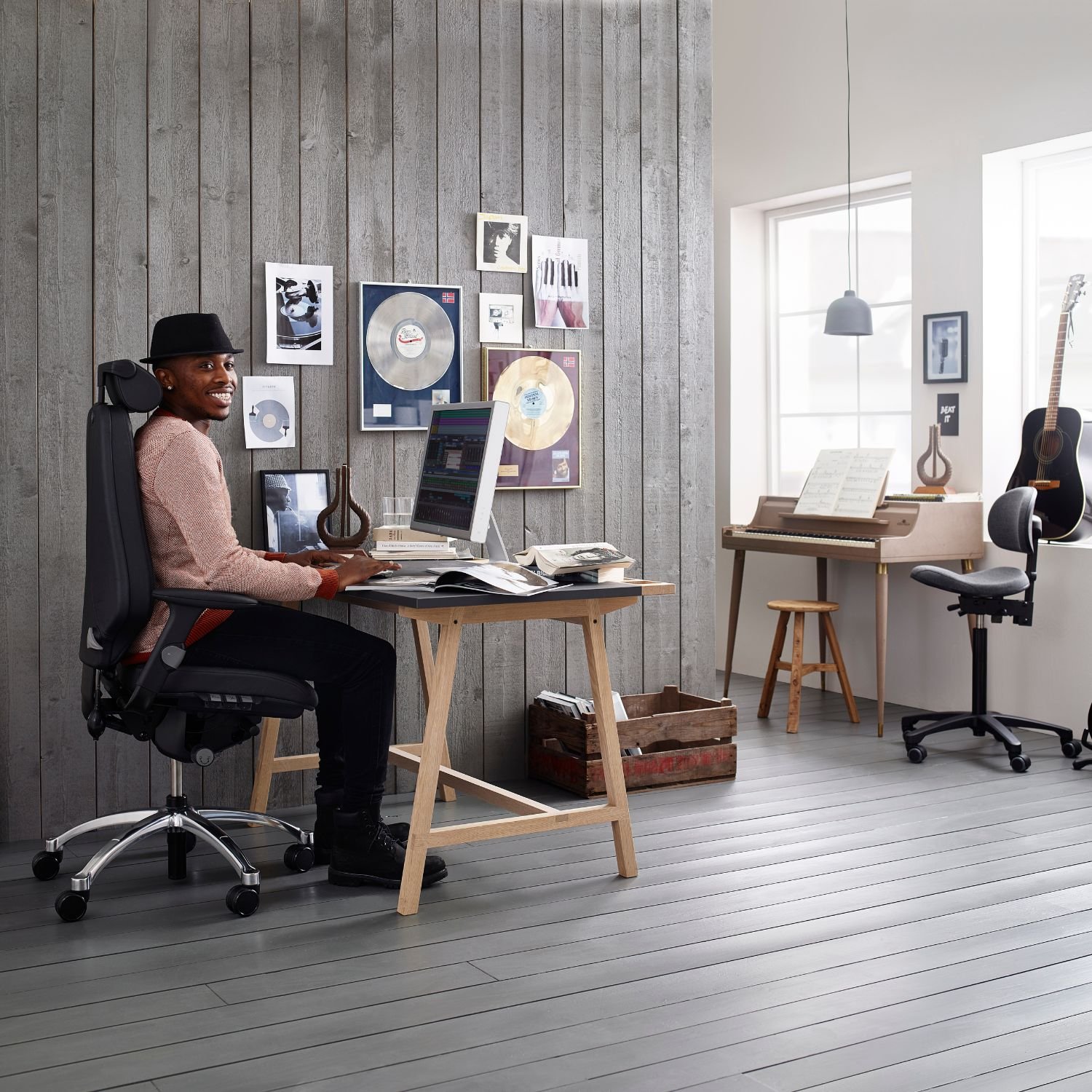 Postura 400 fauteuil de bureau ergonomique studio de musique Postura 400 fauteuil de bureau ergonomique studio de musique