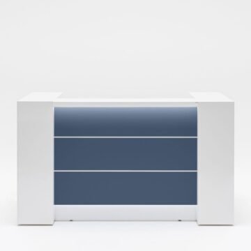 Banque d accueil bleue Arco Comptoir lumineux