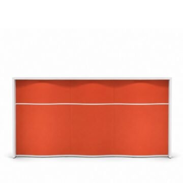Banque d accueil design organique Onda _ Comptoir courbe — IDEA&KO