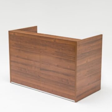 Banque d accueil modulaire Lina Comptoir design sur mesure IDEAKO walnut 1