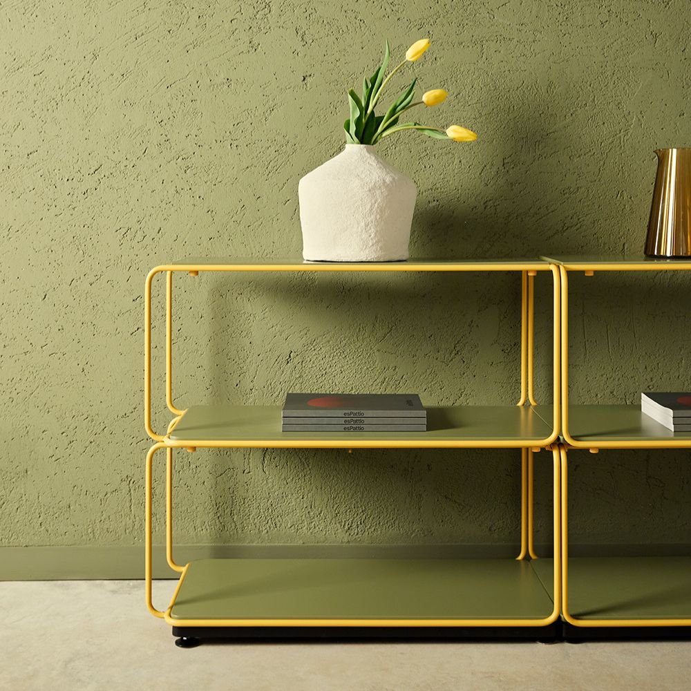 Bibliotheque modulaire LIBRO – separation despace dans un lounge