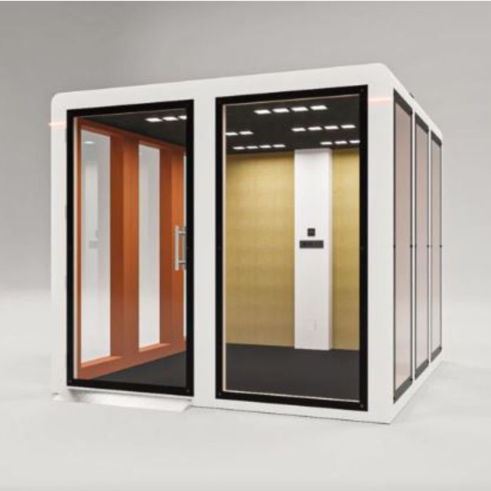 Box de reunion acoustique mobile Easy Meet finition laquee blanche