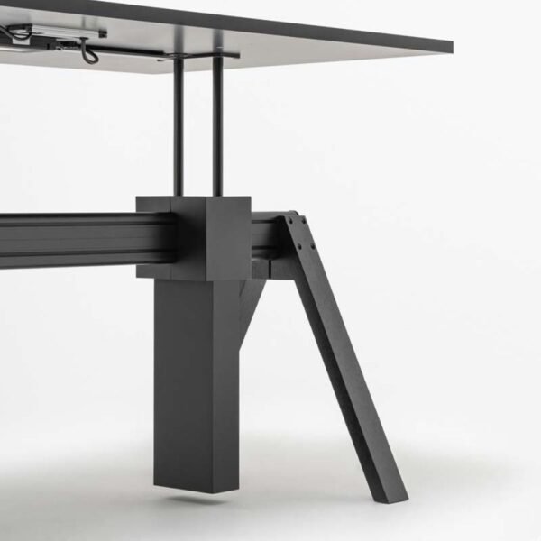 Bureau Aura — plateau Fenix noir mat epaisseur 30 mm