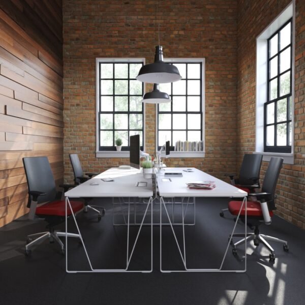 Bureau Bench Minimaliste Lets Work — configuration bench 4 poste