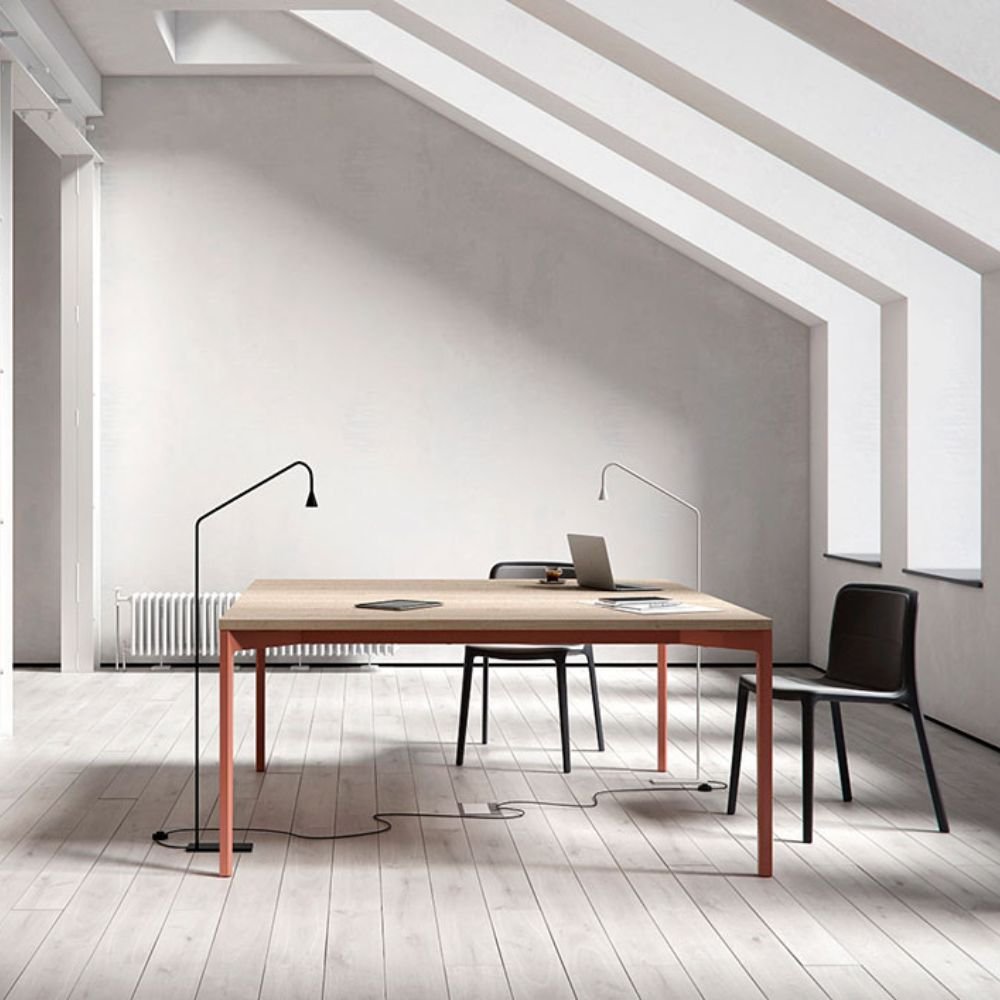Bureau bois et aluminium Hexa — open space Bureau bois et aluminium Hexa — open space