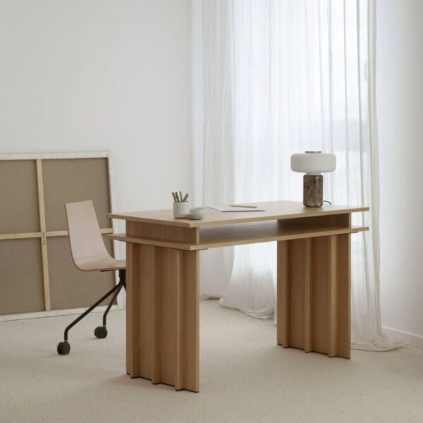 Bureau chene massif design Plano chene ambiance