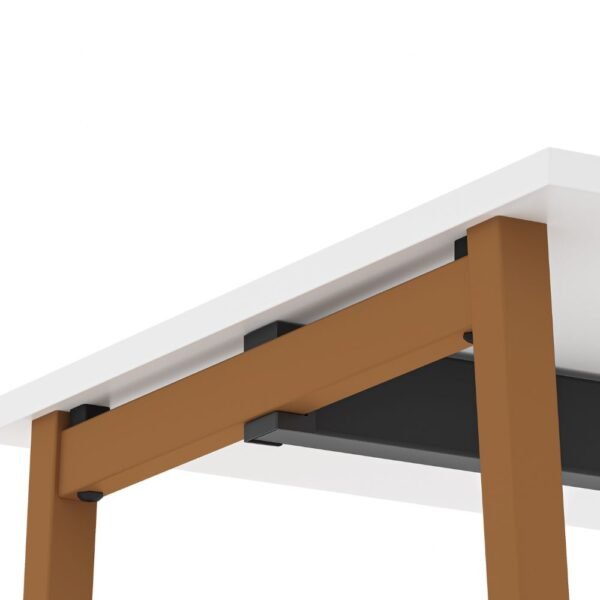 Bureau treteaux professionnel M Next — detail de l assemblage poutre portique 1