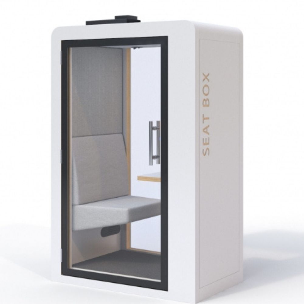 Cabine acoustique mobile 1 personne Seatbox — conception et fabrication 1