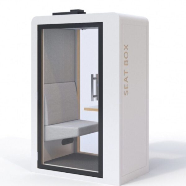 Cabine acoustique mobile 1 personne Seatbox — conception et fabrication