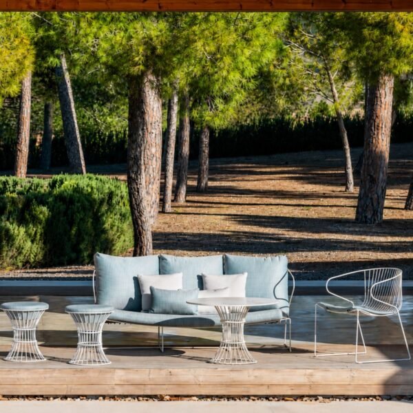 Canape Bolonia 3 places avec coussins — patio restaurant design outdoor Canape Bolonia 3 places avec coussins — patio restaurant design outdoor