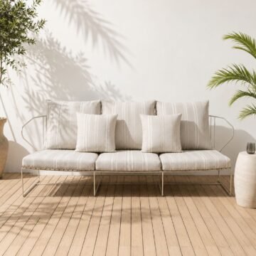 Canape Bolonia 3 places — salon exterieur hotellerie mediterraneenne
