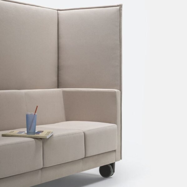 Canape STRIPES 3 places — coloris gris chaud