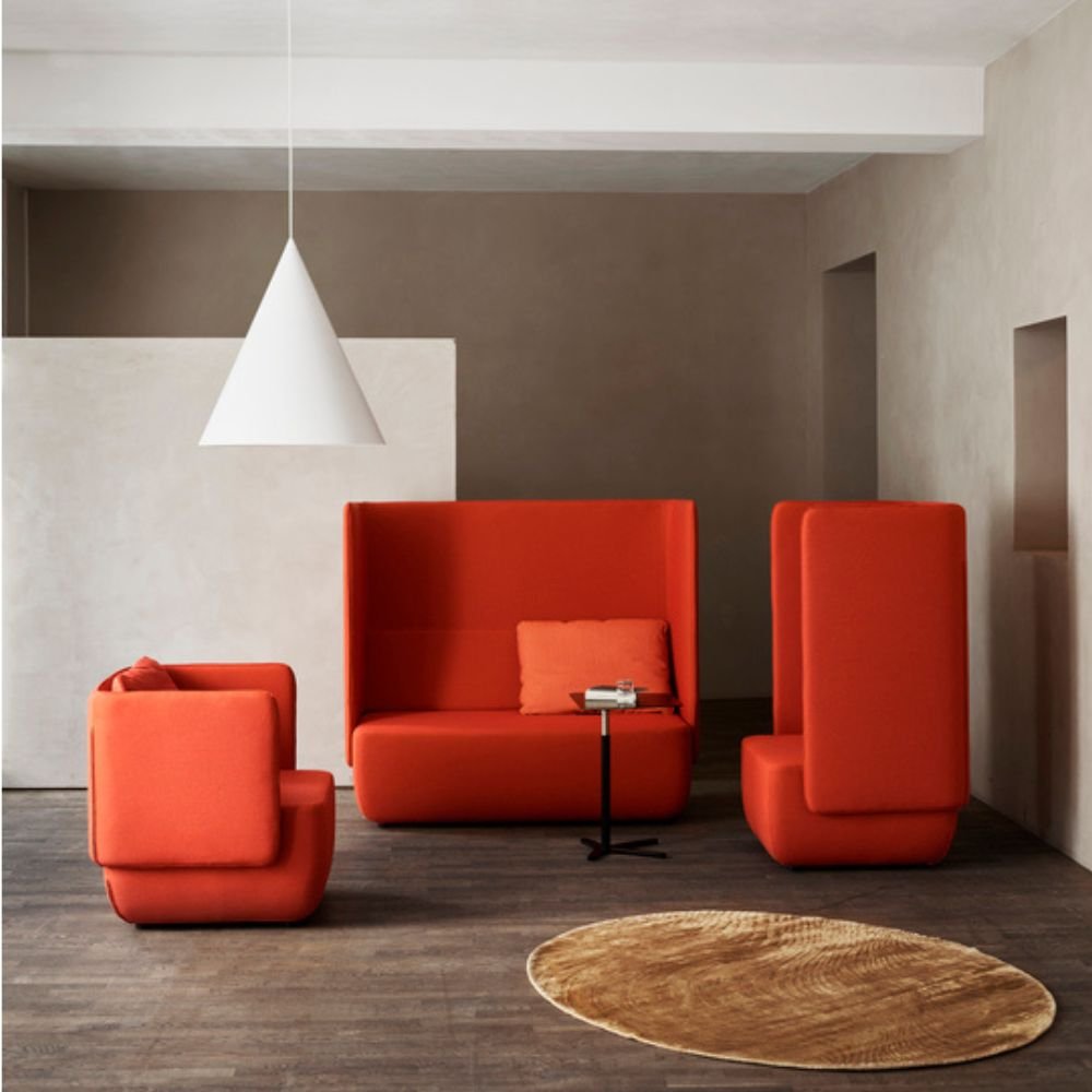 Canape haut dossier Opera une bulle d echange acoustique pour open space coworking et accueil