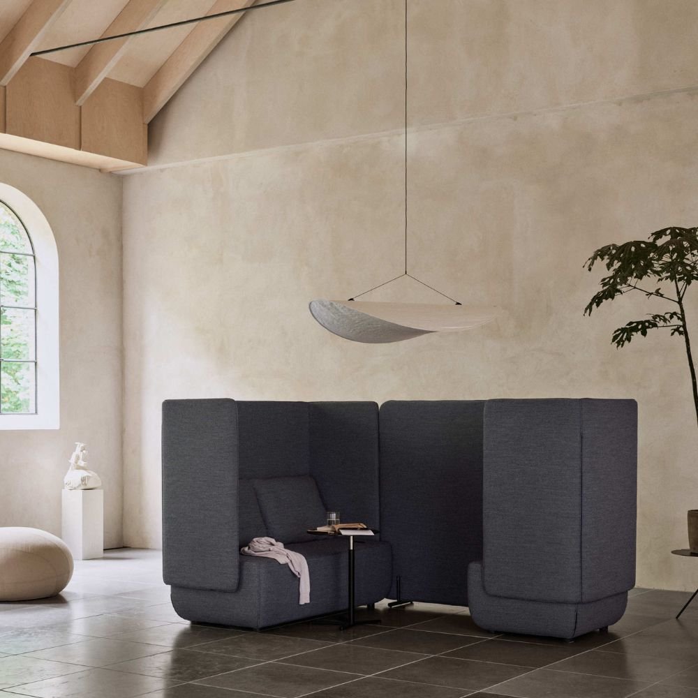 Canape haut dossier Opera — Assise acoustique pour zones d echange 2