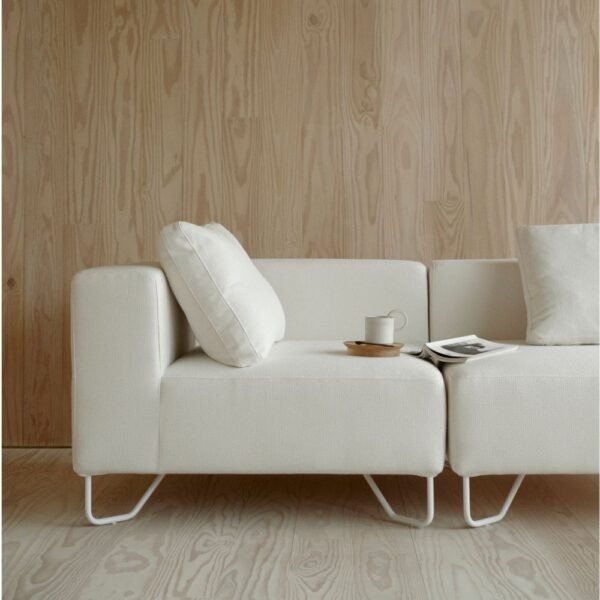 Canape modulable scandinave Lotus — detail du pietement et de l assise Canape modulable scandinave Lotus — detail du pietement et de l assise