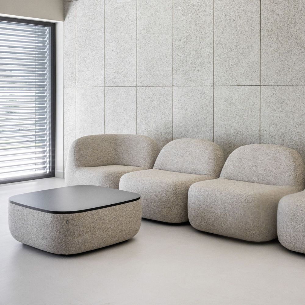 Canape modulaire organique Jelly — espace de detente professionnel