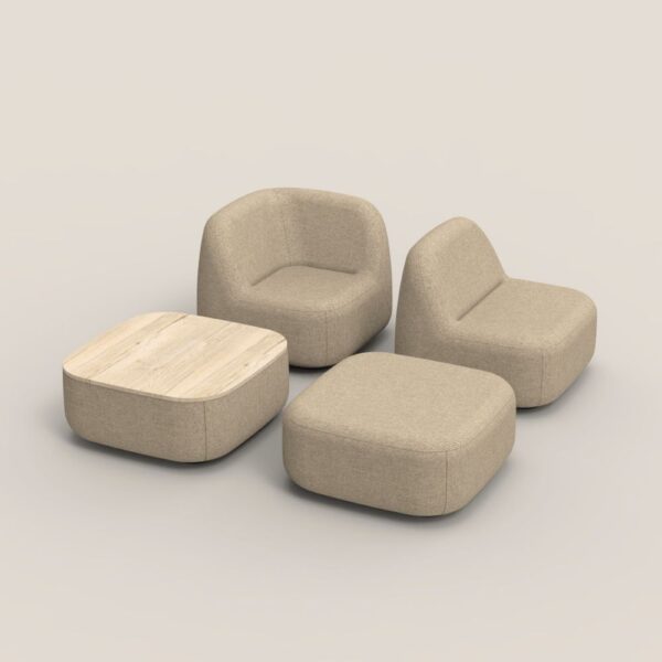 Canape modulaire organique Jelly — vue d ensemble