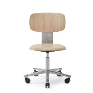 Chaise de bureau en bois scandinave Tion Wood