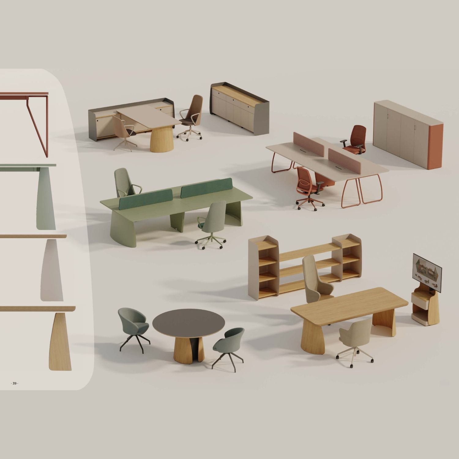 Collection design organique coworking Dolmen Collection design organique coworking Dolmen