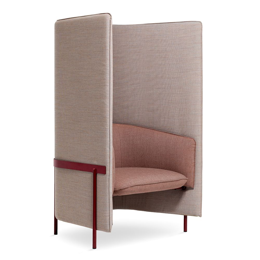 Fauteuil acoustique Marina — detail pietement acier