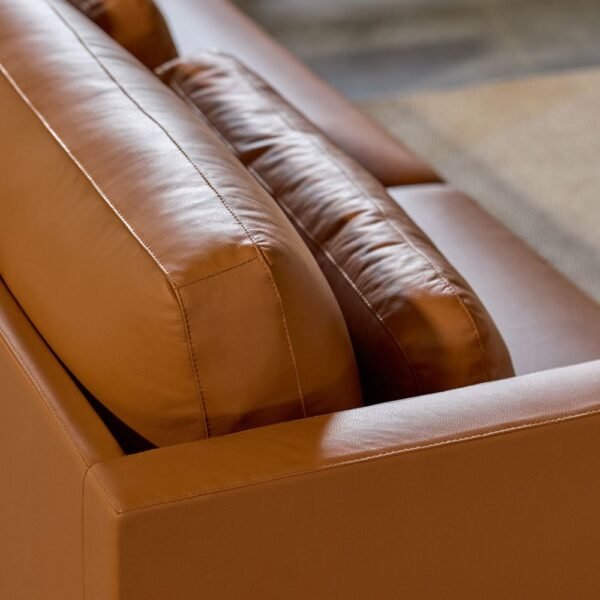 Fauteuil cuir lounge Marea — conception durable et responsable