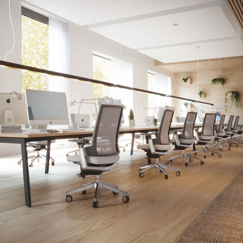 Fauteuil de bureau ergonomique 3.60 en situation — open space professionnel