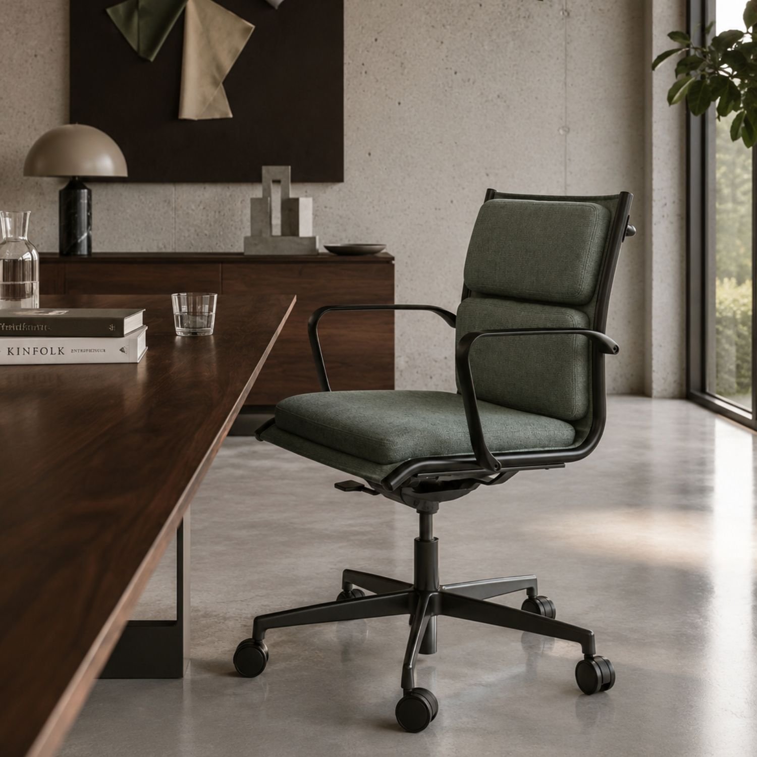 Fauteuil de direction luxe a roulettes Aura ambiance 1