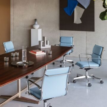 Fauteuil de direction luxe a roulettes Aura reunion